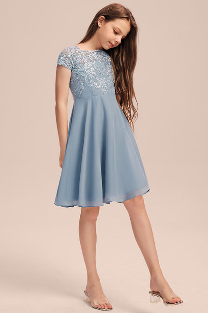Robe Trapèze Céleste Dentelle - gallery 5