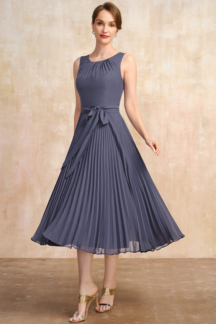 Robe Trapèze Chic Plissé Élégant - gallery 5