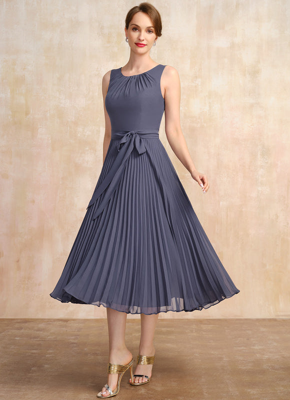 Robe Trapèze Chic Plissé Élégant - gallery 5