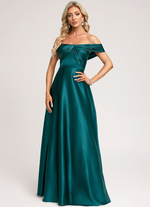 Robe Trapeze Epaule Dénudée - gallery 1