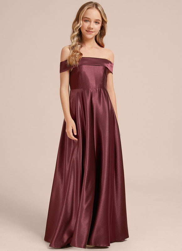 Robe Trapèze Satin Prune Chic - gallery 3