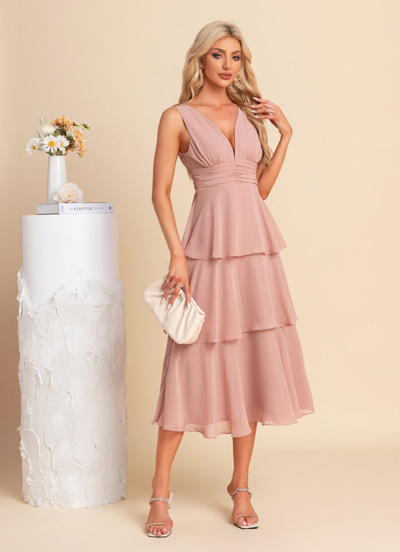 Robe Trapèze Chic Olivâtre - gallery 4