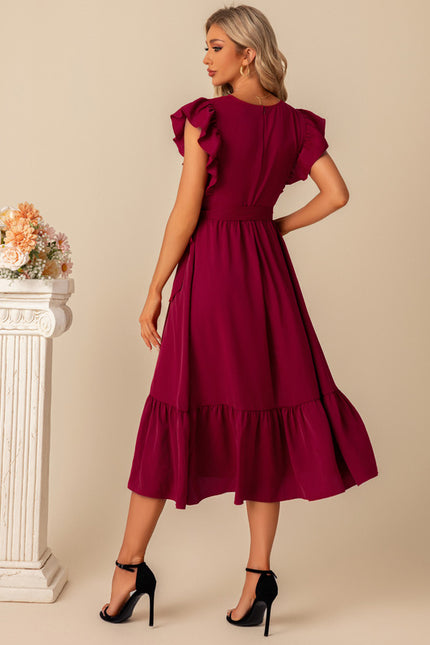 Robe Trapeze Volant - gallery 2