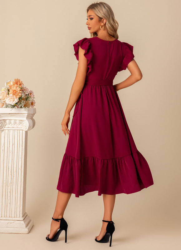 Robe Trapeze Volant - gallery 2