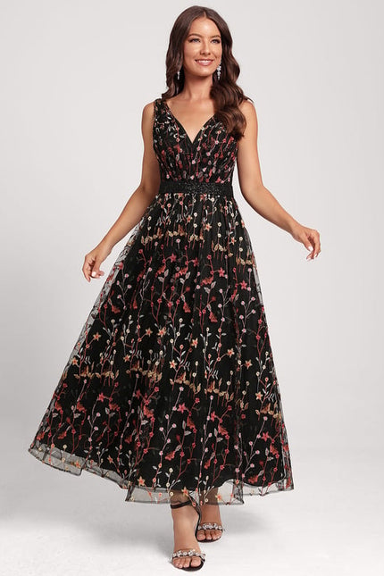 Robe Trapèze Énigme Florale - gallery 2