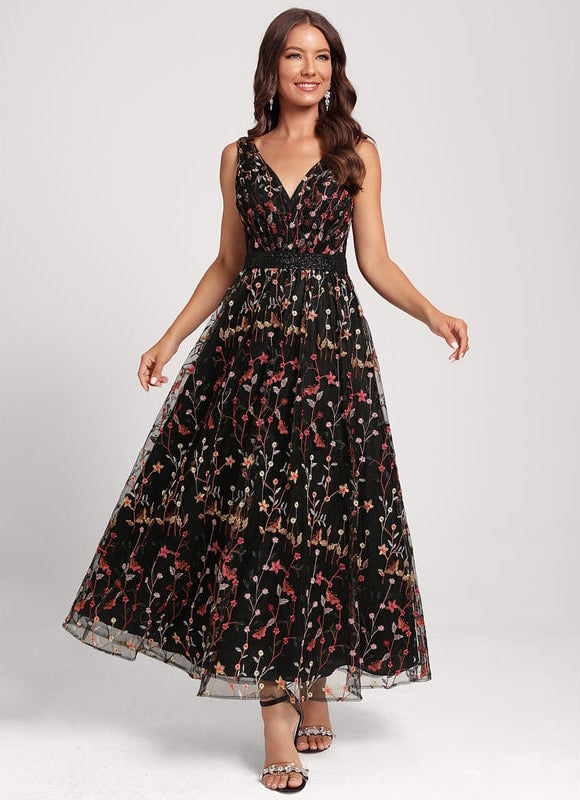 Robe Trapèze Énigme Florale - gallery 2