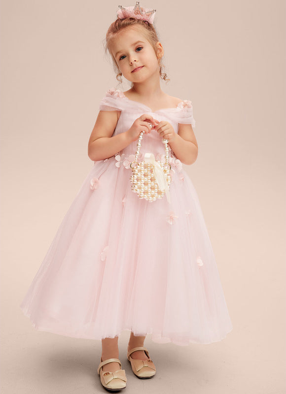 Robe Trapèze Rose Pastel À Fleurs 3D - gallery 6