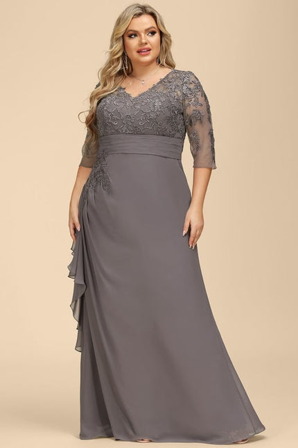 Robe Trapèze Nuance De Velours - gallery 5