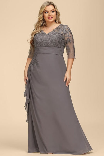 Robe Trapèze Nuance De Velours - gallery 5