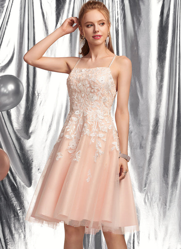 Robe Trapèze Étoile Poudrée