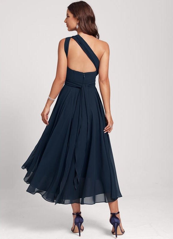 Robe Trapèze Mousseline Émeraude - gallery 5
