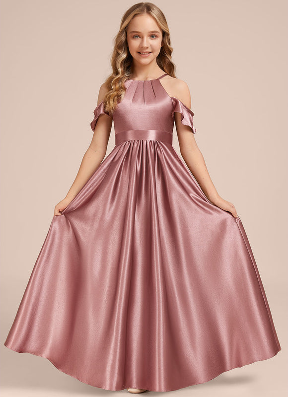 Robe Trapèze Satin Bordeaux