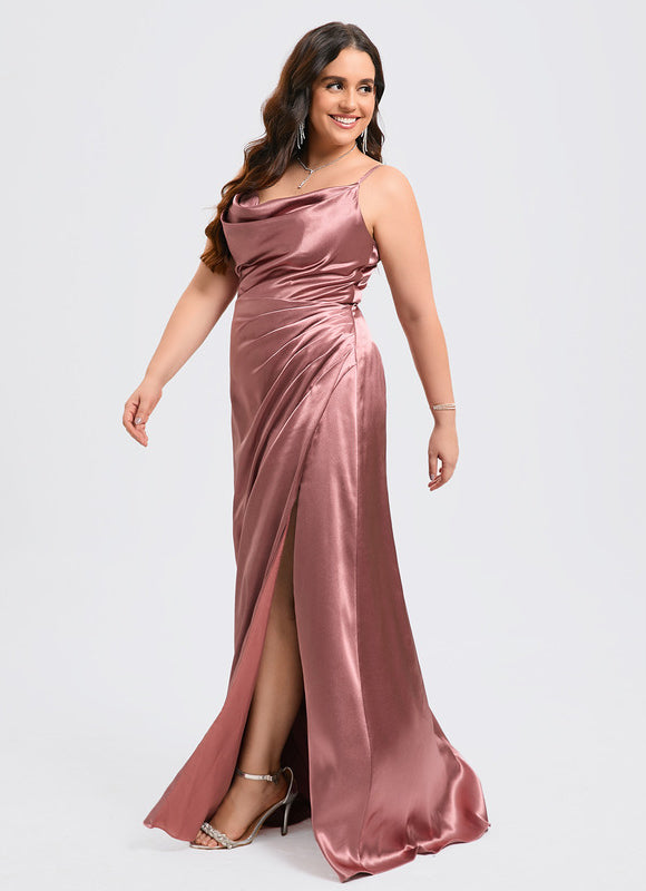 Robe Trapèze Satin Précieux - gallery 9