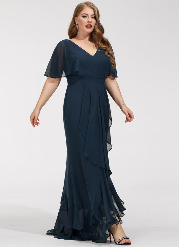 Robe Trapèze Aérienne Vert Pâle - gallery 7