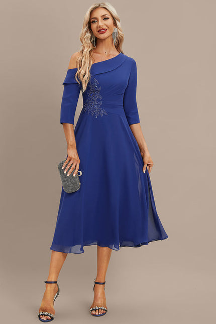 Robe Trapèze Saphir Flottant - gallery 1