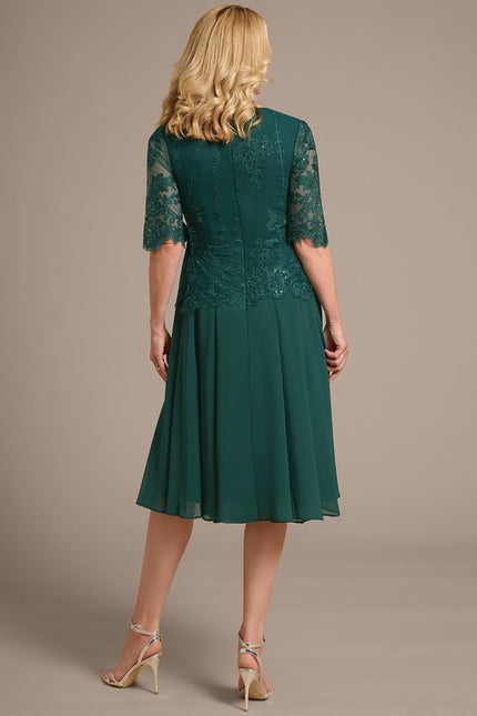 Robe Trapeze Verte - gallery 6