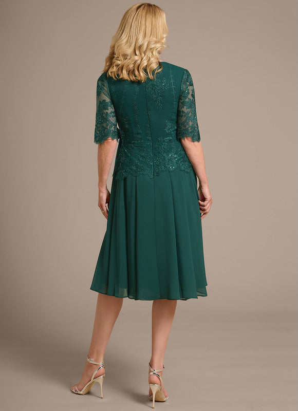 Robe Trapeze Verte - gallery 6