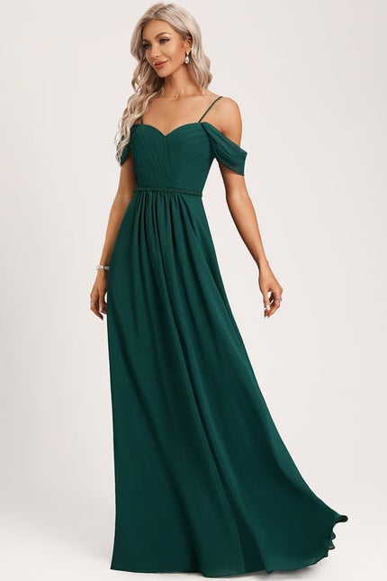 Robe Trapèze Évasion Émeraude - gallery 2