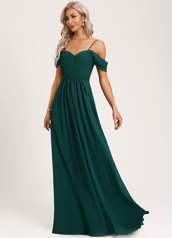 Robe Trapèze Évasion Émeraude - gallery 2