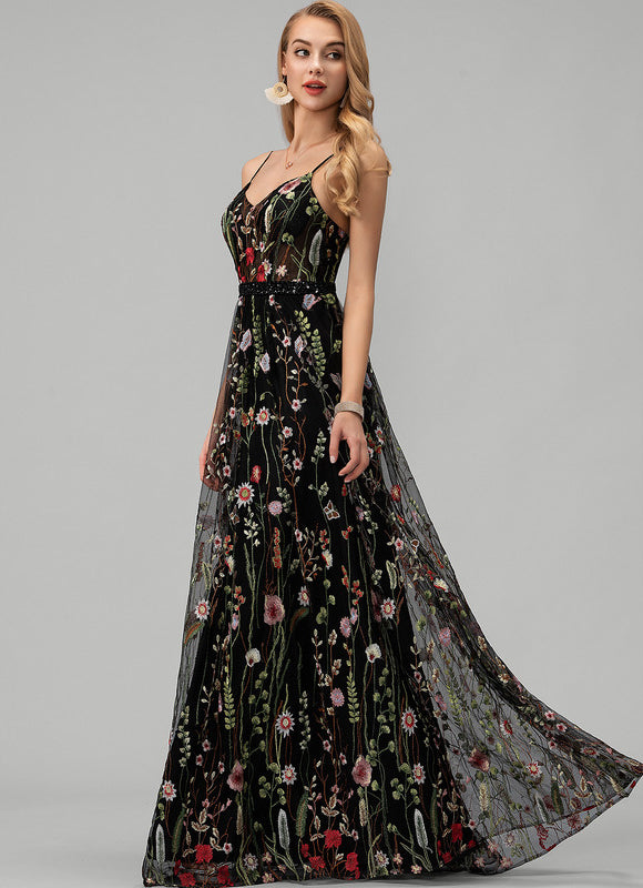 Robe Trapèze Éclat Florissant - gallery 3
