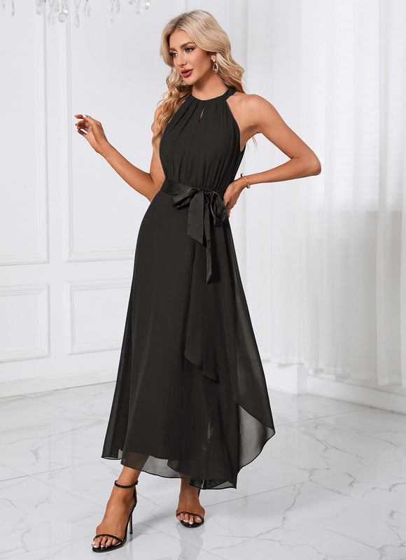 Robe Trapèze Chiffon Maxi - gallery 8