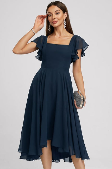 Robe Trapèze Atypique Chiffon - gallery 1