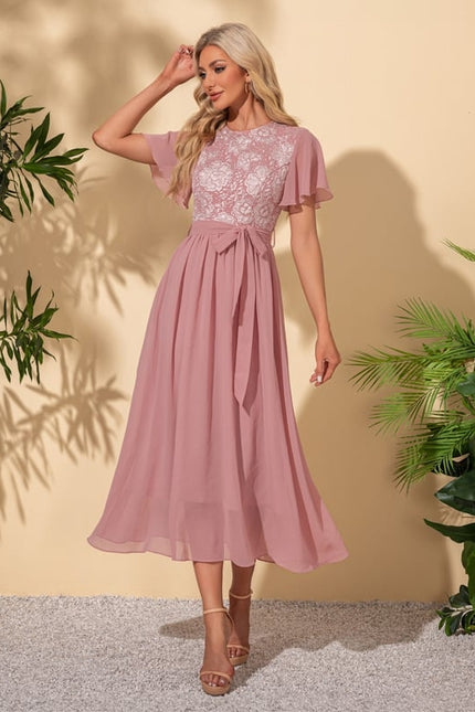 Robe Trapèze Roseau Éthéré - gallery 4