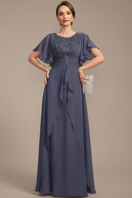 Robe Trapèze Bleu Serein Chic - gallery 3
