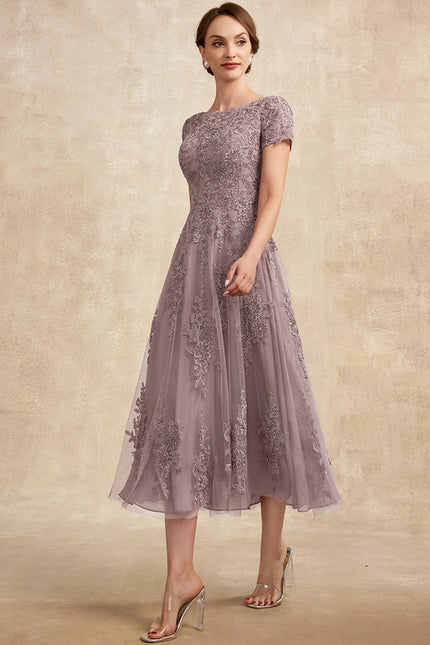 Robe Trapèze Lavande Éthérée - gallery 4