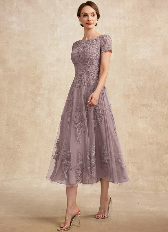 Robe Trapèze Lavande Éthérée - gallery 4