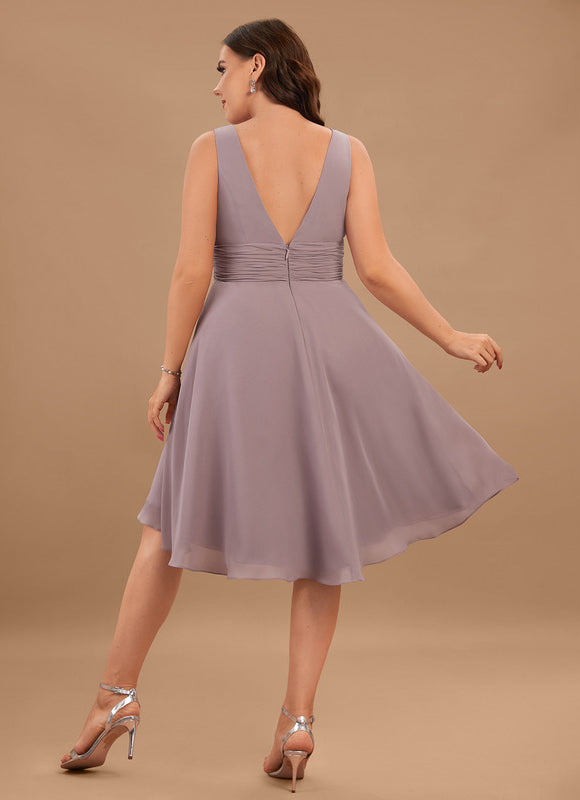 Robe Trapèze Fluide Asymétrique - gallery 7