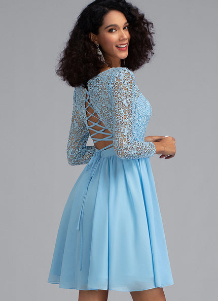 Robe Trapèze Courte Festive