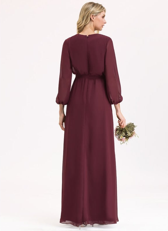 Robe Trapèze Ruban De Myrtille - gallery 1