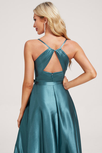 Robe Trapèze Satin Luxe Évasé - gallery 4