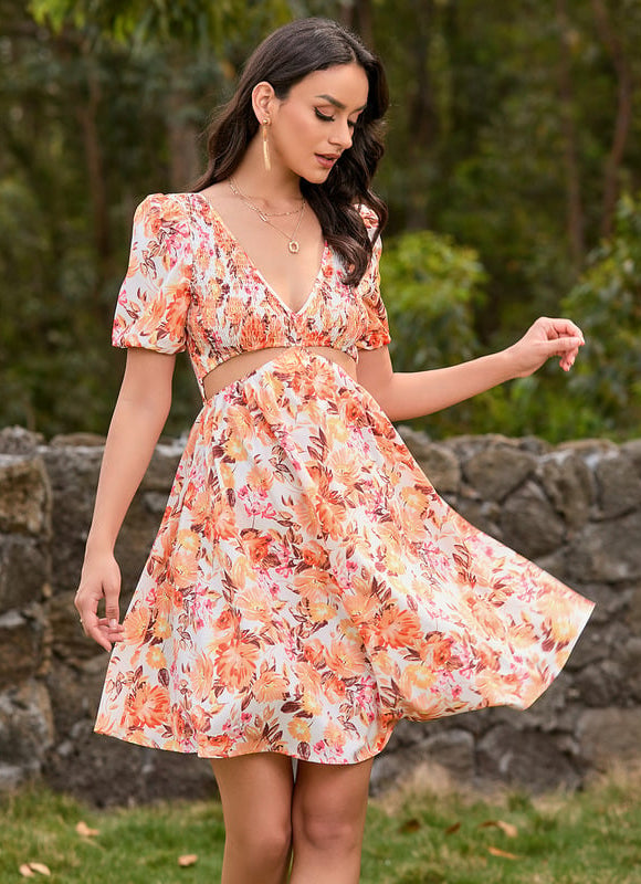 Robe Trapèze Éclat Pétale - gallery 3