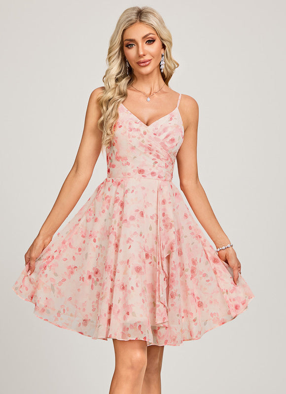 Robe Trapèze Éclat Poudré - gallery 3