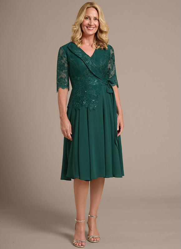 Robe Trapeze Verte