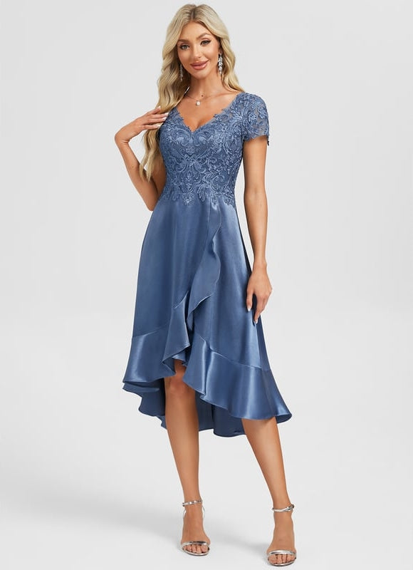 Robe Trapèze Asymétrique Chic - gallery 2