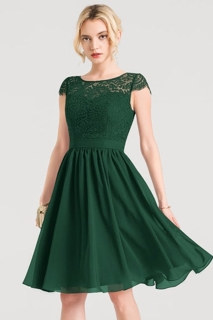 Robe Trapèze Aubergine Éthérée - gallery 5