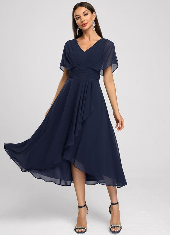 Robe Trapèze Flottante Verte - gallery 1