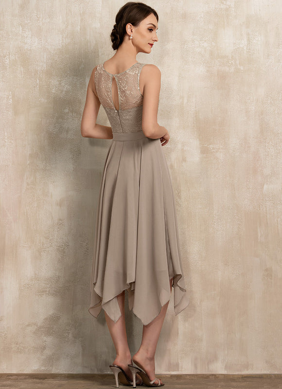 Robe Trapèze Mi-Longue Cérémonie - gallery 3