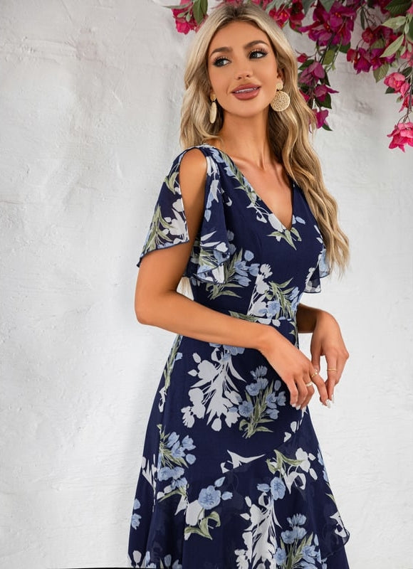 Robe Trapèze Floral Nuit Chic - gallery 2