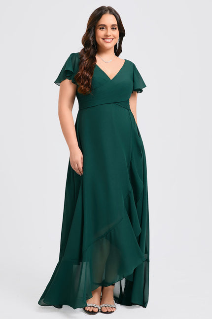 Robe Trapèze Fluide Asymétrique - gallery 9
