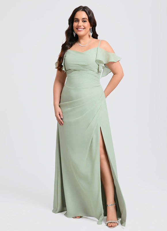 Robe Trapèze Aérienne Céleste - gallery 9