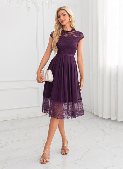 Robe Trapèze Violet Éthéré