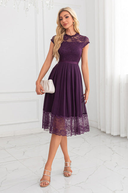 Robe Trapèze Violet Éthéré