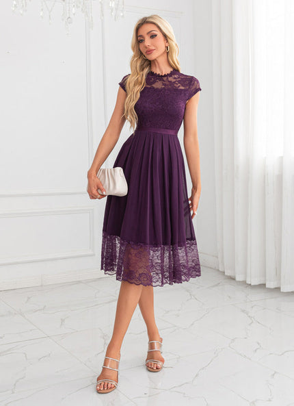 Robe Trapèze Violet Éthéré