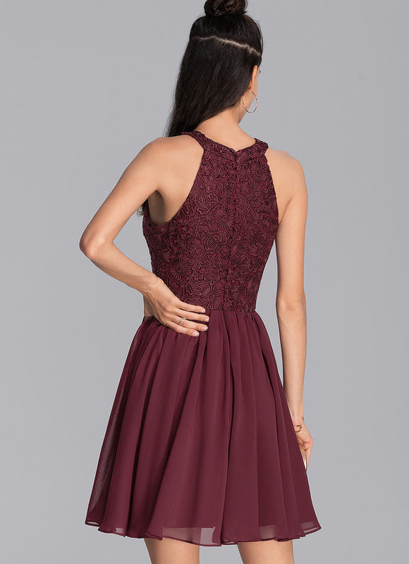 Robe Trapèze Courte Festive - gallery 7