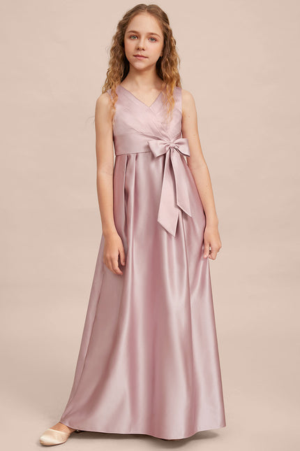 Robe Trapèze Satinée Rose - gallery 1