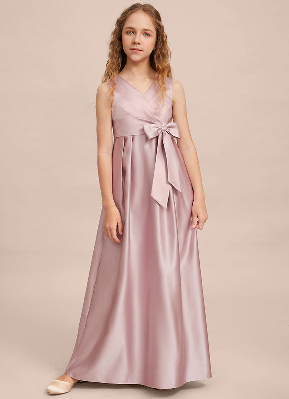 Robe Trapèze Satinée Rose - gallery 1